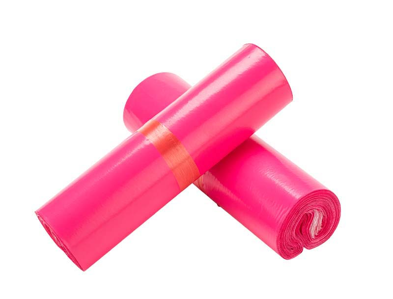 青山玫红色快递袋-02